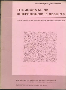 Journal of Irreproducible Results vintage Aug 1969 issue Science Humor Magazine - Picture 1 of 3