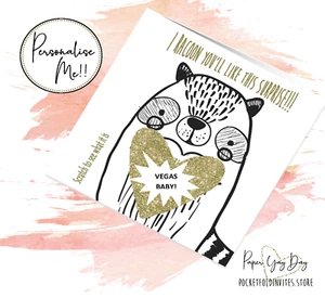 Surprise Card. Hidden Note Card. Secret Message Idea. Gift Reveal. Present shock - Picture 1 of 4