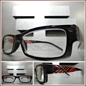 Contemporary Modern Sophisticated READING EYE GLASSES READERS Black & Red Frame - Picture 1 of 10