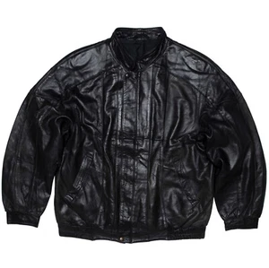 Patanahka (Finland) Vintage Calfskin Nappa Leather Bomber Jacket : L - Picture 1 of 5