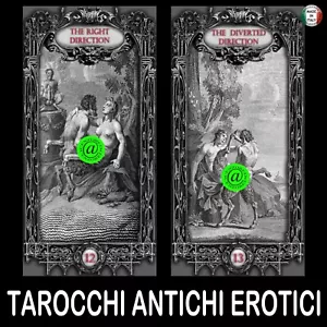 tarocchi antichi mazzo di carte oracolo vintage set arcani maggiori kamasutra - Foto 1 di 12