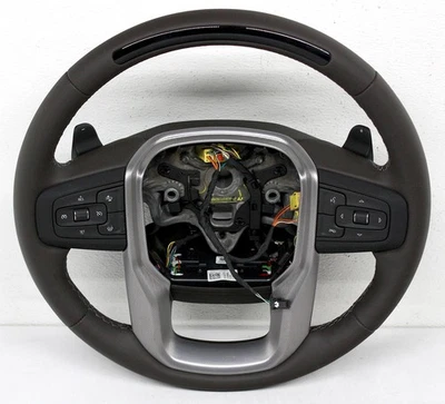 原始设备制造商适用于 2023 GMC Sierra Denali 1500 85594278 棕色方向盘 — 第 1/4 张图片