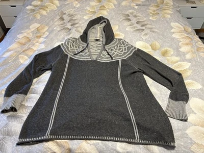 Eddie Bauer  Shasta Cable Knit Hooded Sweater Size XXL Women’s V Neck . - Image 1 of 4