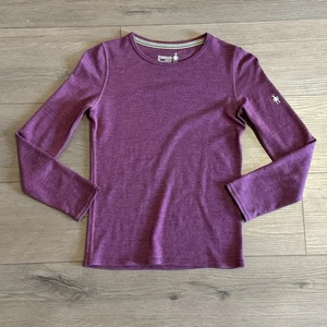 Smartwool Shirt Girl’s Youth XL Purple Thermal Merino 250 Wool Base Layer - Picture 1 of 18