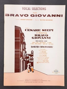 Selezioni Vocali Vintage Bravo Giovanni Canzoniere Spartiti 1962 Graham Schafer - Foto 1 di 7