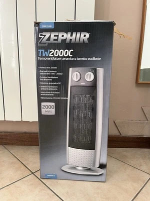 Termoventilatore elettrico Zephir con torretta oscillante - 2000w - Immagine 1 di 4