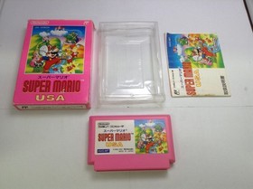 Used Super Mario USA Famicom NES Game with scratches and wear