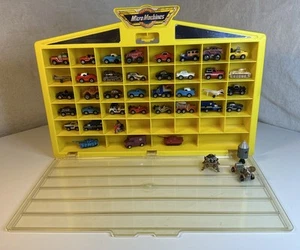Vintage 1989 Micro Machines Yellow Display Case Lot Of 41 Vehicles Planes + More - Picture 1 of 14