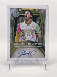 Autografo Topps certificato omaggio 2025 Jackson Merrill 68/99 #TA-MER - Foto 1 di 2