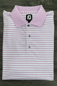 FootJoy Golf Lavendel Gestreiftes Kurzarm Golf Polo Herren Größe XLarge - Bild 1 von 7