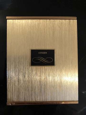 Vintage Citizen Japan Gold Travel Electric Alarm Clock Cover