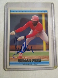 Autographed 1992 Donruss Gerald Perry St. Louis Cardinals #634 - Picture 1 of 1