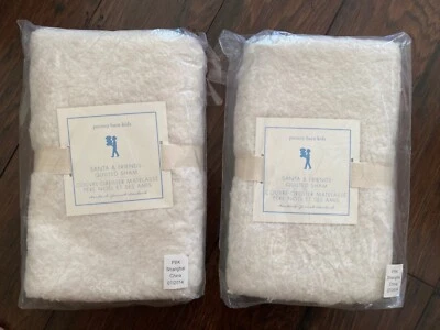 Xamas de algodão acolchoadas à mão tamanho padrão Pottery Barn Kids Santa & Friends (2014) - Imagem 1 de 4