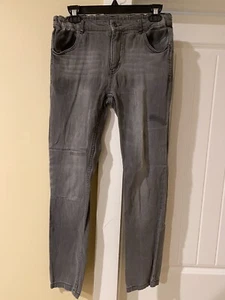 Art Class Distressed Gray Jeans Boys Youth Sz 16 Adjustable Waist - Picture 1 of 5