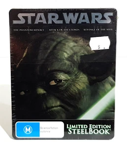 Star Wars : Prequel Trilogy Blu-ray Limited Edition Steelbook Brand New &Sealed - Picture 1 of 6