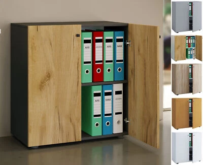 Büroschrank Bücher Ordner Aktenschrank Lona 2fach - Bild 1 von 2