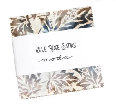 MODA BRAND NEW Blue Ridge Batiks Charm Pack 42 x 5 inch by  5 inch Squares - Image 1 of 2