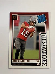2024 Donruss #5 Jalen McMillan Throwback Buccaneers Rated Rookie Clean NFL Tampa - Picture 1 of 2