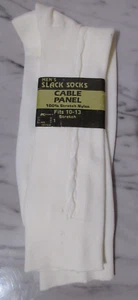 Vintage Herren Slack Socken Zopfmuster Stretch Nylon Größe 6 - 12,5, Hose Gr. 10-13 - Bild 1 von 6