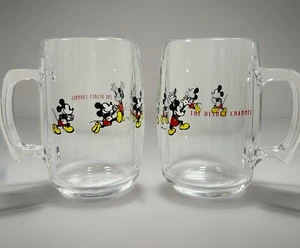Vtg Disney Channel Exclusive 16 oz Acrylic Mugs Rare Made in USA Mickey Mouse - Picture 1 of 8