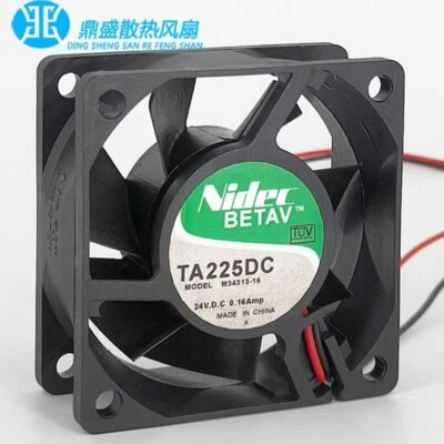 Nidec TA225DC M34313-16  6025 DC24V 0.16A 6CM  Inverter Cooling Fan - Image 1 of 4