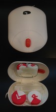 KIT PORTA LENTI A CONTATTO DA BORSA TRAVEL CONTACT LENS CASE MOUSE BIANCO