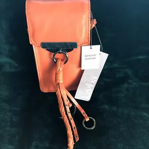 Kooba Dionne Handy Umhängetasche Neu mit Etikett Fun Coral/Grapefruit Leder! 7x2x4,5" - Bild 1 von 8