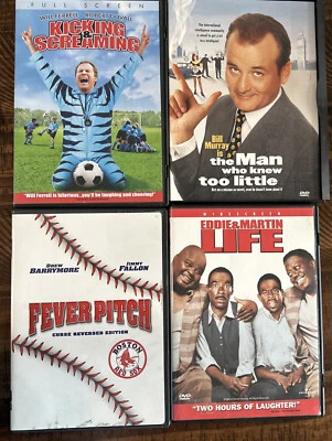 DVD LOT: 4 movies Kicking & Screaming, The Man Who Knew Too Little, Fever Pitch, - Image 1 of 4