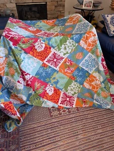 The Company Store Duvet Cover Hawaii Theme 100% CottonSame Fabric On Both Side - Picture 1 of 6