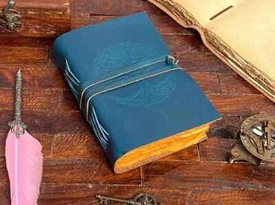 Handmade Tree of Life Leather Blank Spell Journal Writing Diary For Unisex Adult - Image 1 of 4