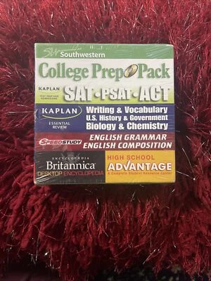 College Prep Pack CD; Kaplan SAT, PSAT, ACT, Encycopedia Windows and Mac Sealed - Image 1 of 3