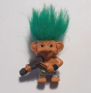 TROLL DOLL old plastic figure brand Weetos (h. about 1.40 ") a - Picture 1 of 2