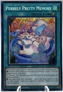 Purrely Pretty Memory RA02-EN072 1st Edition Secret Rare Yu-Gi-Oh! NM - Picture 1 of 2