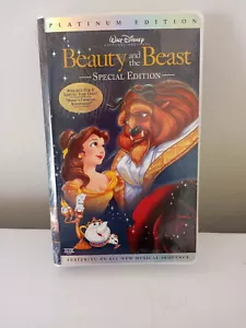 VHS Beauty and the Beast Disney Platinum Edition VHS Movie Sealed - Picture 1 of 5