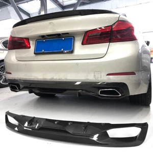 Difusor de parachoques trasero de fibra de carbono para BMW G30 G28 530i 540i 2017-2018 - Imagen 1 de 13