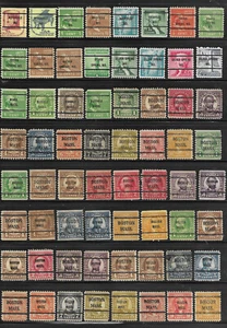 Oficina precanceladas de MD & MA - 64 estampillas - Riverdale a Boston - Imagen 1 de 1