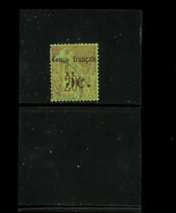 French Congo SC #6 Used. Signed. Hinge Remnant. Cat.425.00. Better Item. - Picture 1 of 1