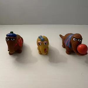3 Vintage Applause Snuffy Mr. Snuffleupagus Sesame Street Muppets PVC Figure - Picture 1 of 17