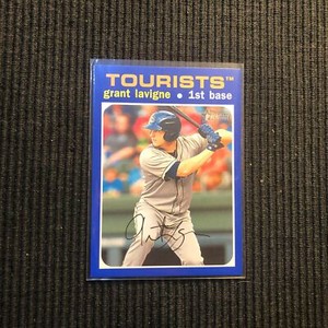 2020 TOPPS HERITAGE MINOR #73 GRANT LAVIGNE *BLUE BORDER #83/99*  TOURISTS