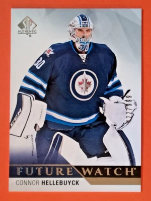 CONNOR HELLEBUYCK FUTURE WATCH 2015-16 SP AUTHENTIC 422/999 ROOKIE #225 RC JETS - Image 1 of 4