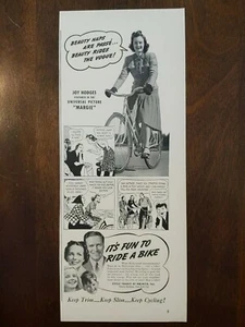 1940 Joy Hodges Bicycle Movie Margie, Cycle Trades Of America Incorporated - Picture 1 of 1