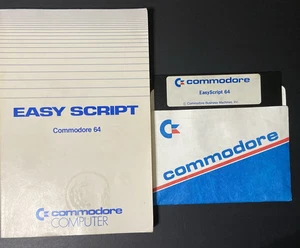 Vintage Commodore 64 Easy Script C64207 w/Disk - Picture 1 of 9