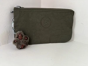 Kipling Live Light Compact Make Up Bag Green - Picture 1 of 8