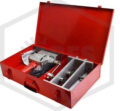 TRIPLE R SPECIALTY TRU-DRILL II Milwaukee Motor Hole Saw Tool With Chain Vice bg - Image 1 of 4