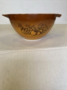 Vintage Pyrex Old Orchard Brown Pattern #441 - 1.5 Pint - Cinderella Mixing Bowl - Picture 1 of 8