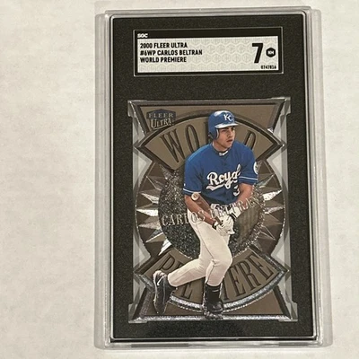 2000 Fleer Ultra #6WP Carlos Beltran World Premiere Kansas City Royals SGC 7 - Image 1 of 4