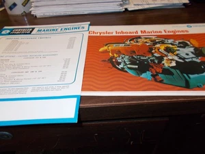 1960s Chrysler Inboard Marine Engines Sales Brochure with Price List - Picture 1 of 5