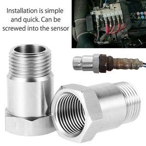 2pcs Oxygen Sensor Adapter Universal Car O2 Sensor Extension Adapter 45mm njyUD - Picture 1 of 11