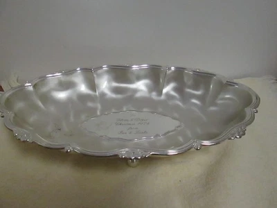 复古 WMF Ikora EPBrass 德国银盘糖果盘 1971 11X7 — 第 1/4 张图片