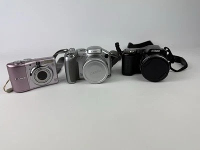 Nikon Coolpix L100 + Canon Powershot A1100 + Canon S2 IS Parts Only Read All 3 - Image 1 of 4